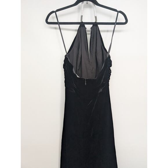 NWT Veronica Beard Josette Embellished Velvet Midi Dress Size 6 Black #2K454 - Picture 9 of 14